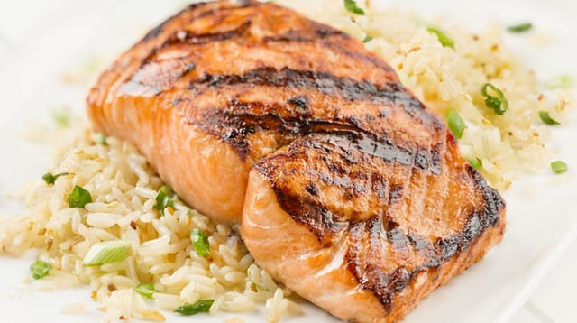 Salmon Over Rice.