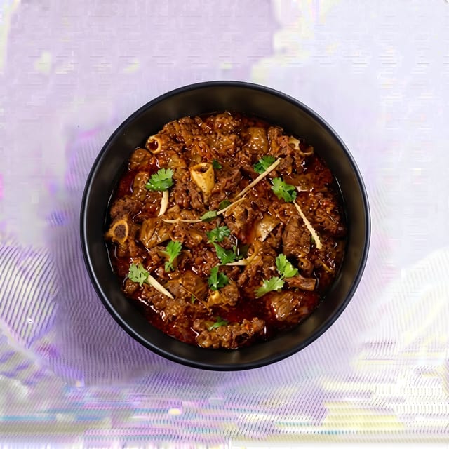 Black Pepper Mutton Karahi.