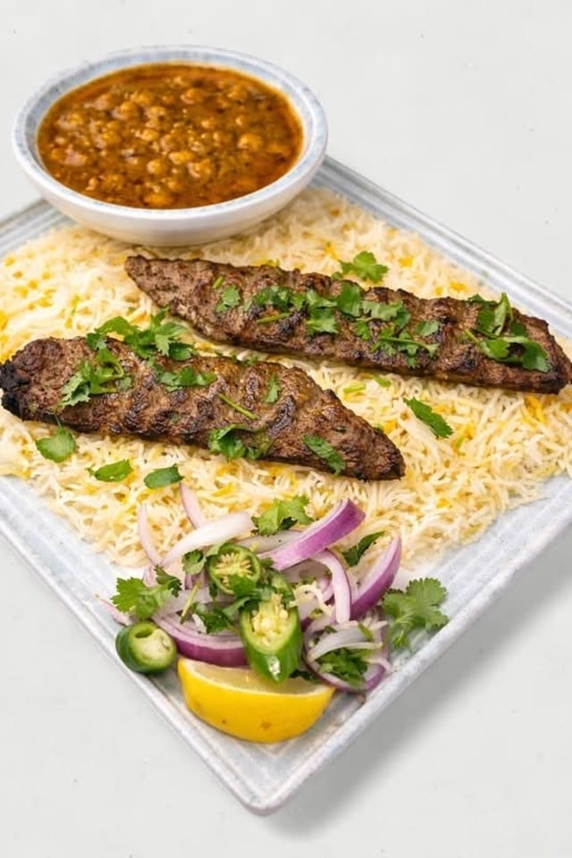 Bef Seekh Kabab.