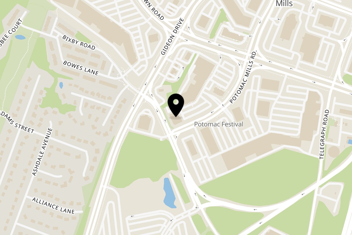 Map showing the location of Ronak Mella on 14572 Potomac Mills Rd in Woodbridge